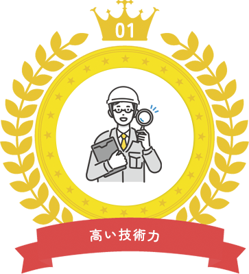 高い技術力